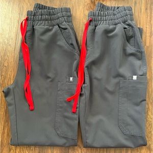 XS Petite Charcoal High-wasted Yola Scrub Pants